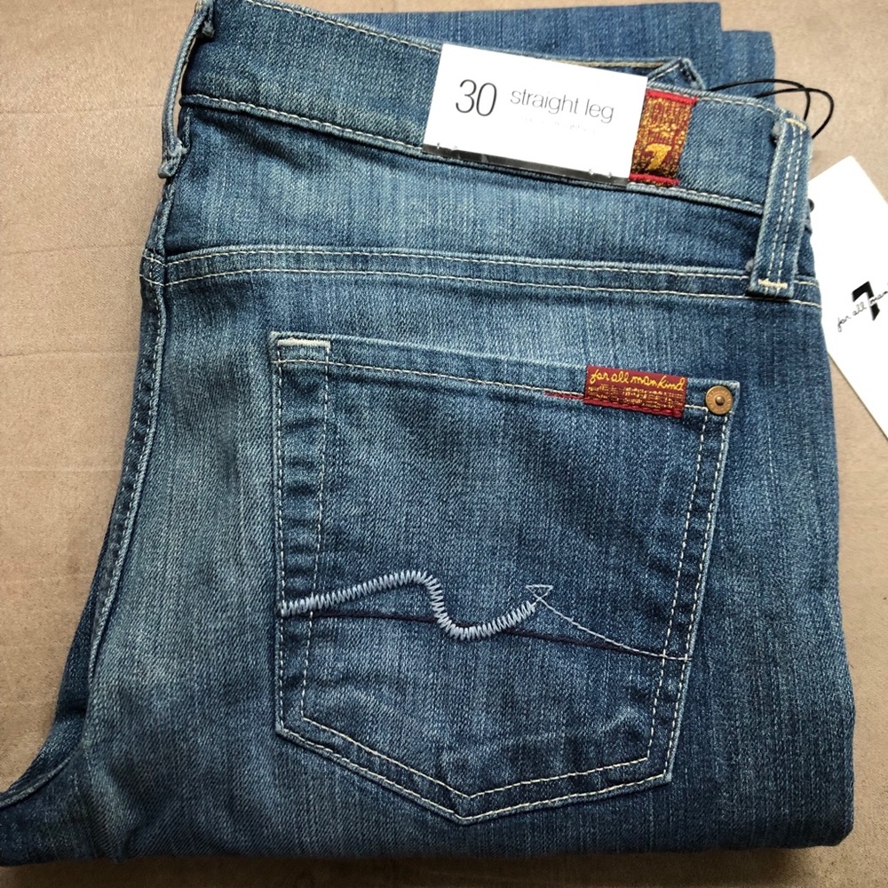 7 of All Mankind Straight Leg Jeans